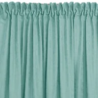 Zasłony - Zasłona MILANA kolor turkusowy styl klasyczny taśma smok transparentna 7,5 cm z grzywką 3 cm szenila 420x175 homede - CURT/HOM/M - miniaturka - grafika 1