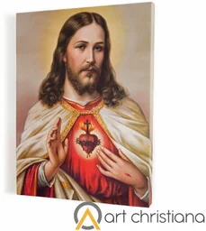 Obraz religijny Serce Jezusa, płótno canvas - Ikony i obrazy sakralne Obraz religijny Serce Jezusa, płótno canvas - Ikony i obrazy sakralne - miniaturka - grafika 1