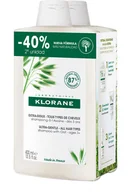 Szampony do włosów - Szampon do oczyszczania włosów Klorane Oat Milk Shampoo 2 x 400 ml (3282779306645) - miniaturka - grafika 1