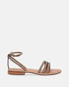 Sandały damskie - Złote sandały damskie - Venezia - miniaturka - grafika 1