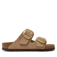 Klapki i japonki damskie - Klapki Birkenstock Arizona Big Buckle Lenb 1024064 Beżowy - miniaturka - grafika 1