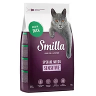 Sucha karma dla kotów - Smilla Adult Sensitive, bez zbóż, kaczka - 10 kg - miniaturka - grafika 1