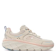 Sneakersy damskie - Sneakersy Skechers D'Lux Walker 2.0-Daisy Doll 150093/NTMT Beżowy - miniaturka - grafika 1