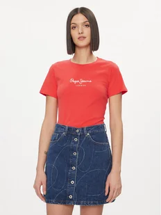 Pepe Jeans T-Shirt Wendy PL505480 Czerwony Regular Fit - Koszulki i topy damskie - miniaturka - grafika 1