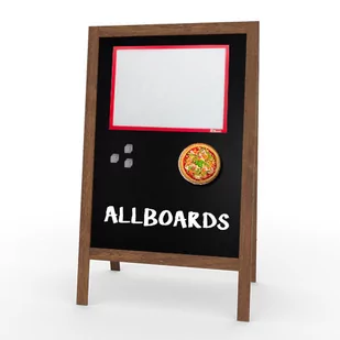 Allboards Potykacz MAGNETYCZNY stojak kredowy 118x61cm na magnesy MPK96+K6+G - Tablice i flipcharty - miniaturka - grafika 1