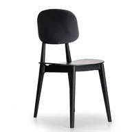 Krzesła - B2B Partner Plastikowe krzesło do jadalni SIMPLY, czarne, 4 sztuki 488043 - miniaturka - grafika 1
