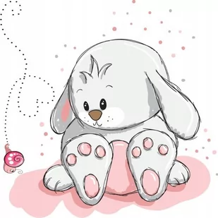 Naklejki dla dzieci mat Króliczek na łączce 4, 100x100 cm - Naklejki na ścianę Naklejki dla dzieci mat Króliczek na łączce 4, 100x100 cm - Naklejki na ścianę - miniaturka - grafika 1