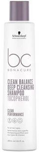 Schwarzkopf BC Bonacure Clean Balance Szampon oczyszczający do każdego rodzaju włosów 250ml - Szampony do włosów - miniaturka - grafika 1