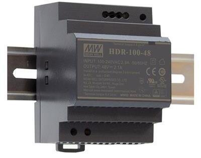 Listwa zasilająca Mean Well Blok zasilający 7.5A/12V na szynie DIN HDR-100-12