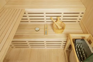 Sauna fińska EA4 Natural z piecem - Sauny - miniaturka - grafika 4