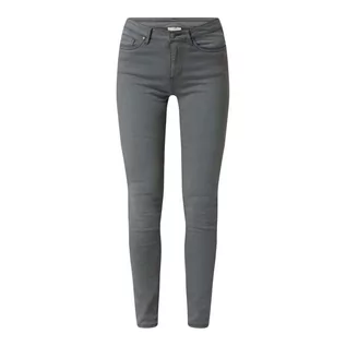 Spodnie damskie - Jeansy o kroju skinny fit z dodatkiem wiskozy model Grace - Kaffe - grafika 1