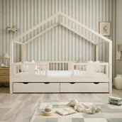 Łóżka dla dzieci i młodzieży - Łóżko dziecięce Aiden kaszmir - różne rozmiary - miniaturka - grafika 1