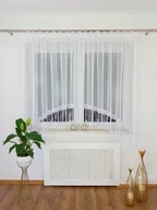 Firany - FIRANA GOTOWA Z GIPIURĄ 30 CM USZYTA W ŁUK FIRANKI DO KUCHNI WOAL TAŚMA - miniaturka - grafika 1