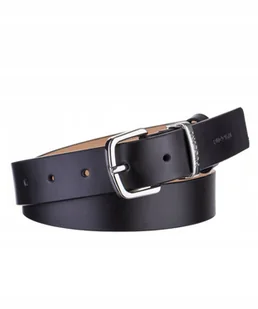 Pasek Damski Do Spodni Skórzany Skóra Naturalna PUCCINI Czarny PAD204M 1 - Paski - miniaturka - grafika 1