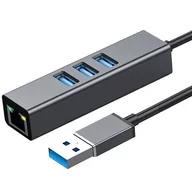 Adaptery i przejściówki - Karta Sieciowa Hub Usb 3.0 Gigabit Lan 1000Mb RJ45 - miniaturka - grafika 1