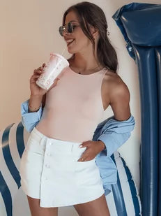 Spodenki damskie SUMERLUXE białe Dstreet SY0338-S - Spodenki damskie - miniaturka - grafika 1