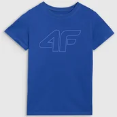 Koszulki dla dziewczynek - Koszulka Chłopięca 4F T-shirt Z Logo Niebieski 4FJWAW25TTSHM2400 Niebieski 146 - miniaturka - grafika 1