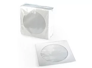 Gembird Koperty z okienkiem CD/DVD papierowe 100 szt. KOP-100 - Pudełka i akcesoria na płyty CD - miniaturka - grafika 1