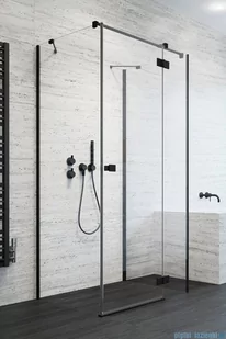 Radaway Essenza Black Kdj+S kabina 90x120x90cm prawa szkło przejrzyste 1384050-01-01/1385024-54-01R/1384050-01-01 - Kabiny prysznicowe - miniaturka - grafika 1