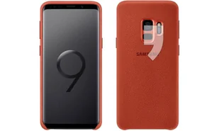 Samsung Etui Alcantara Cover Case do Galaxy S9 Czerwony EF-XG960AREGWW - Etui i futerały do telefonów - miniaturka - grafika 2