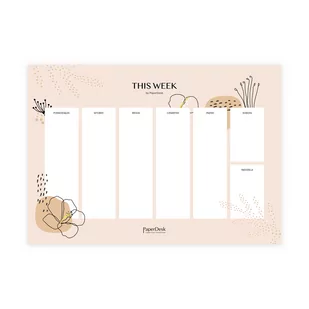 Tygodniowy Planner A4 Z Motywem Nature - Planery Tygodniowy Planner A4 Z Motywem Nature - Planery - miniaturka - grafika 1
