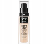 Podkłady do twarzy - NYX Professional Makeup Can't Stop Won't Stop podkład 30 ml dla kobiet 03 Porcelain - miniaturka - grafika 1