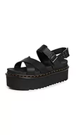 Sandały damskie - Dr. Martens Voss II Quad, Sandały Damskie, Czarna Atena, 38 EU - miniaturka - grafika 1