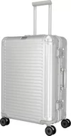 Walizki - Walizka średnia Travelite Next 2.0 67cm srebrna - miniaturka - grafika 1