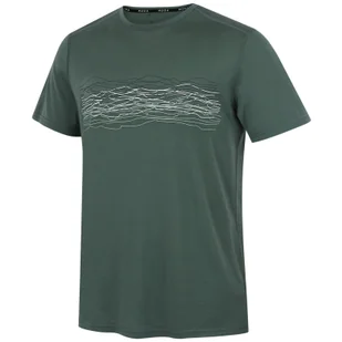 Koszulka męska MOOA Merino Lyolite Waves 150 Short Rozmiar: M / Kolor: zielony - Koszulki sportowe męskie - miniaturka - grafika 1