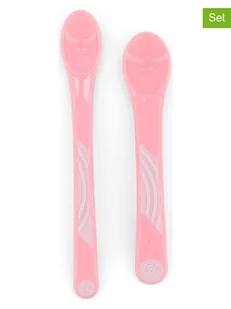 Twistshake Łyżki (2 szt.) w kolorze jasnoróżowym - Sztućce dla dzieci - miniaturka - grafika 1