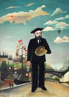 Plakaty - Plakat Henri Rousseau Ja: Portret-Pejzaż 1890 - miniaturka - grafika 1