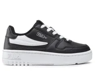 Buty dla dziewczynek - Buty dziecięce Fila 101135125Y FX VENTUNO LOW KIDS Czarne - miniaturka - grafika 1