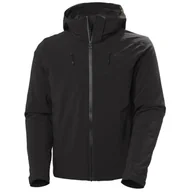 Kurtki narciarskie - Helly Hansen, Alpha 4.0, kurtka narciarska, męska, czarna - miniaturka - grafika 1