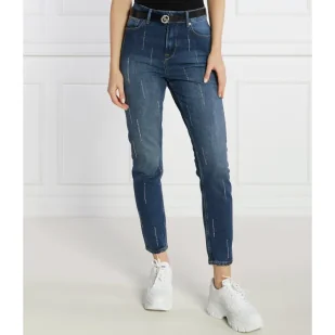 Pepe Jeans London Jeansy UHW SPARKLE | Tapered - Spodnie damskie - miniaturka - grafika 1