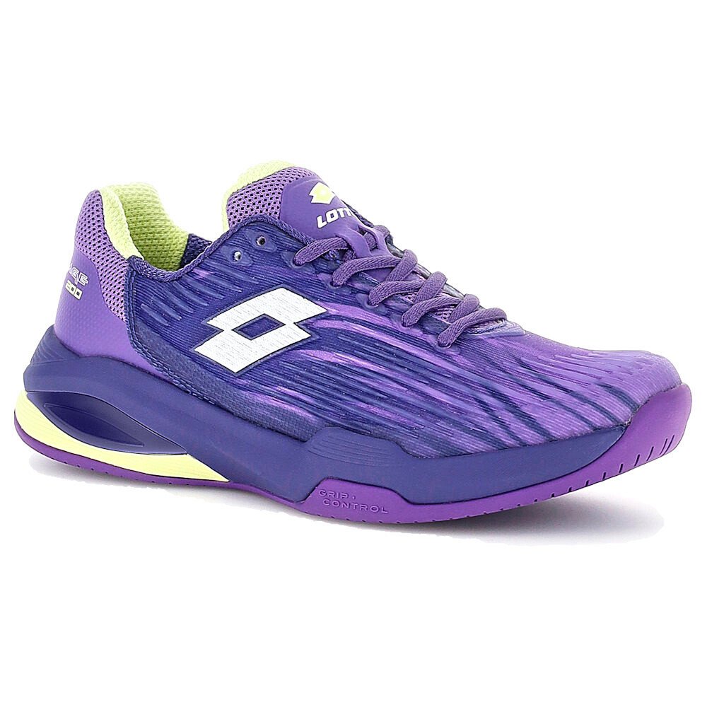 Damskie buty tenisowe Lotto Mirage 200 II Prt Speed W Future VIolet/All White/Paisley Purple EUR 41