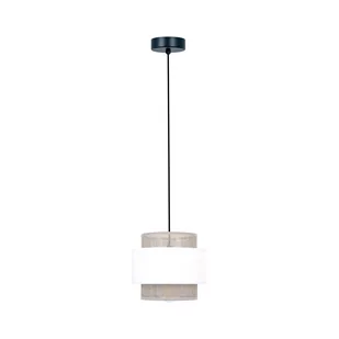 Lampa wisząca w stylu boho, biało-beżowa K-5270 z serii CEZAR - Lampy sufitowe - miniaturka - grafika 1