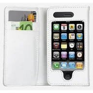 Portfele - Logotrans Portfel Series skórzany pokrowiec do Apple iPhone 3G/3GS biały - miniaturka - grafika 1