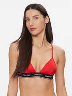 Stroje kąpielowe - Calvin Klein Swimwear Góra od bikini KW0KW02424 Czerwony - miniaturka - grafika 1