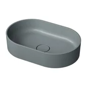 Umywalki - Omnires Ovo M+ umywalka szary/kamień OVOUNAG - miniaturka - grafika 1