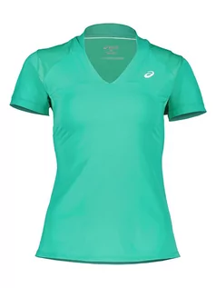Koszulki sportowe damskie - Asics Koszulka funkcyjna w kolorze miętowym - grafika 1