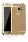 Etui i futerały do telefonów - Bumper Mirror Samsung Galaxy S7 Złoty - miniaturka - grafika 1