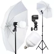 Lampy studyjne - Lumifi  studyjna 100 LED z parasolką 110cm - miniaturka - grafika 1