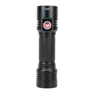Latarki - Aluminiowa latarka podwójna LED PNI Adventure F200, bateria 4000 mAh i port micro USB, 3 diody LED z dużą aperturą i jedna z fokusem, obie mają 3 poziomy mocy - miniaturka - grafika 1