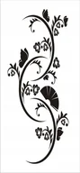Naklejki na ścianę - Naklejka na ścianę meble lustro dekor Ornament 28, 60x25 cm - miniaturka - grafika 1