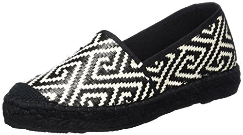 SELECTED FEMME Sfmarley Geometric espadryle damskie, czarny - czarny Black - 37 eu