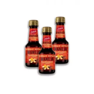 Delecta Wanilia naturalny aromat ekstrakt Premium Zestaw 3 x 30 ml - Dodatki do ciast w płynie, aromaty - miniaturka - grafika 1