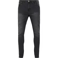 Spodenki męskie - Urban Classics Męskie spodnie jeansowe slim fit, Real Black Washed, 28W / 32L - miniaturka - grafika 1