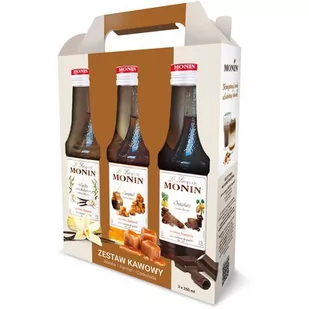 Monin zestaw kawowy 3x250ml MON.S.ZES.250 - Śmietanki i dodatki do kawy - miniaturka - grafika 1
