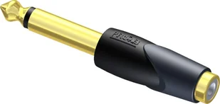 PROCAB Adapter AV Jack 6.3mm - RCA Cinch czarny CLP104 - Złącza, przejściówki, adaptery - miniaturka - grafika 1