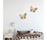 Naklejki na ścianę - Dekoracja ścienna w kolorze złota Wallity Butterfly - miniaturka - grafika 1